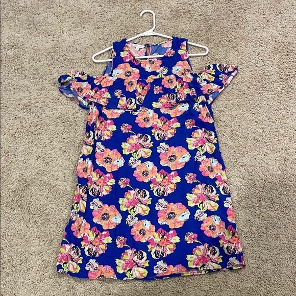 All For Color Dresses & Skirts - All for Color medium Floral Blue Dress